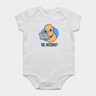 The Internut Funny Internet Peanut Pun Baby Bodysuit
